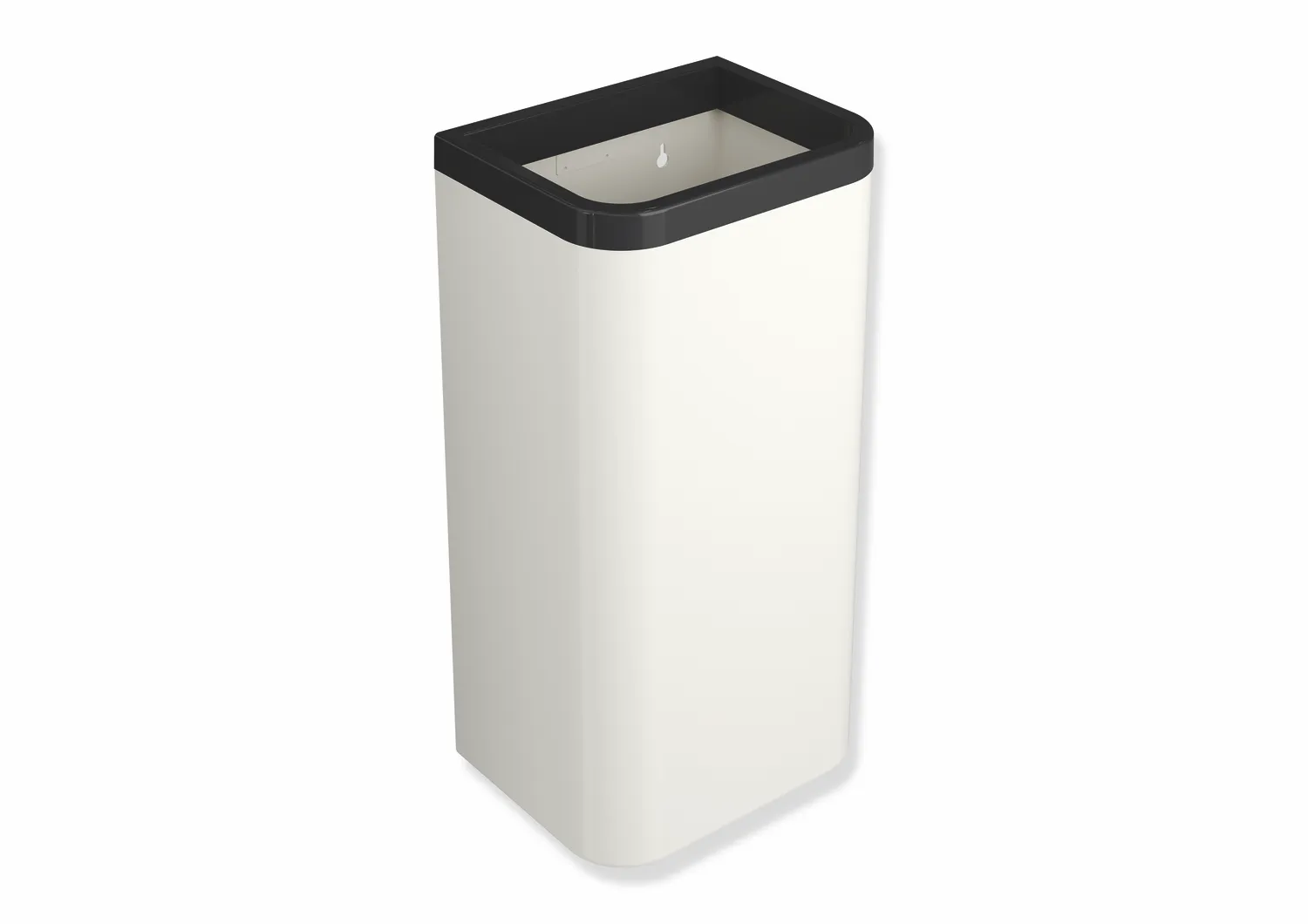 HEWI Papierabfallbehälter „Serie 477“ 34,1 × 65,5 × 26,1 cm in Tiefschwarz