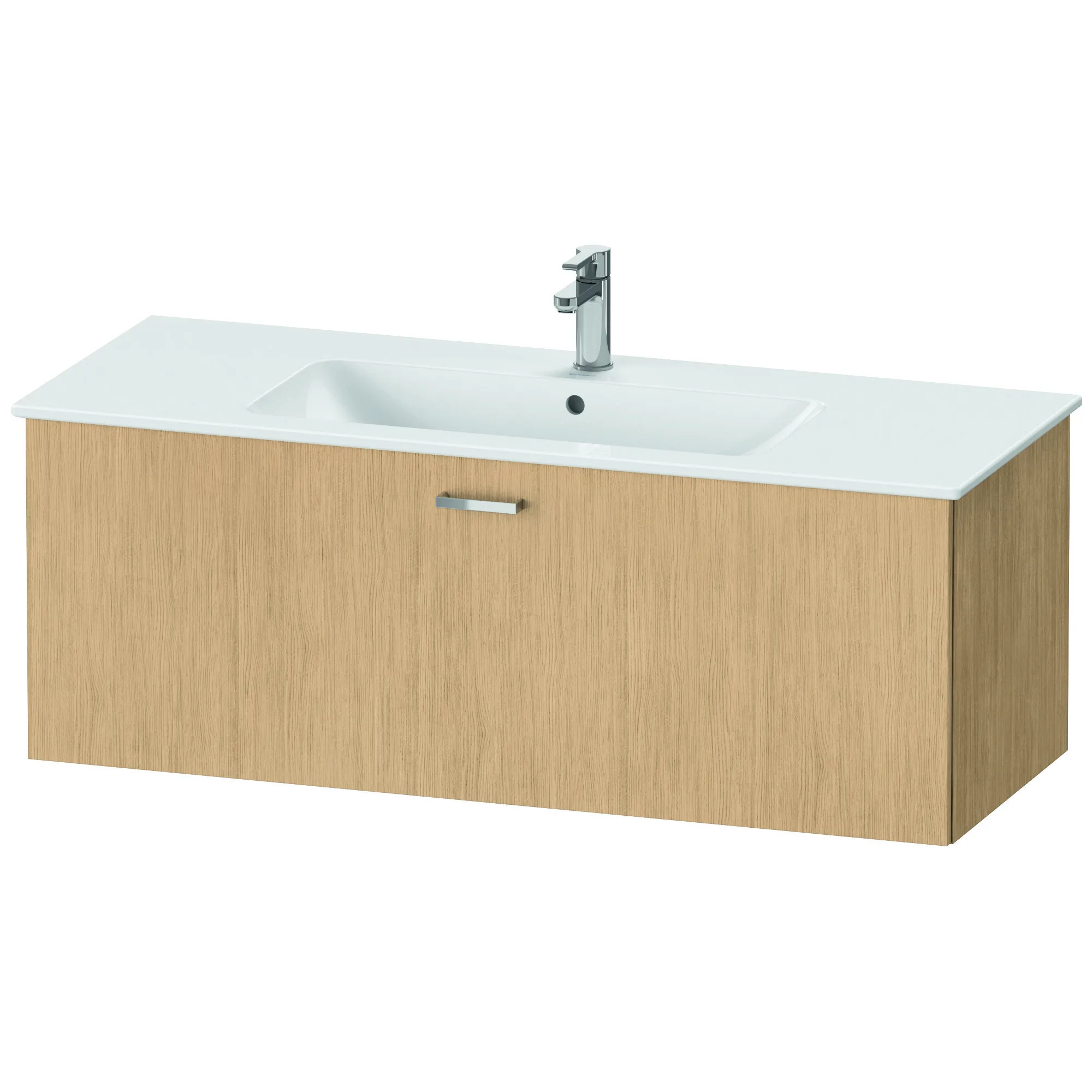 Duravit Waschtischunterschrank wandhängend „XBase“ 120 × 44 × 47,5 cm in Eiche Natur