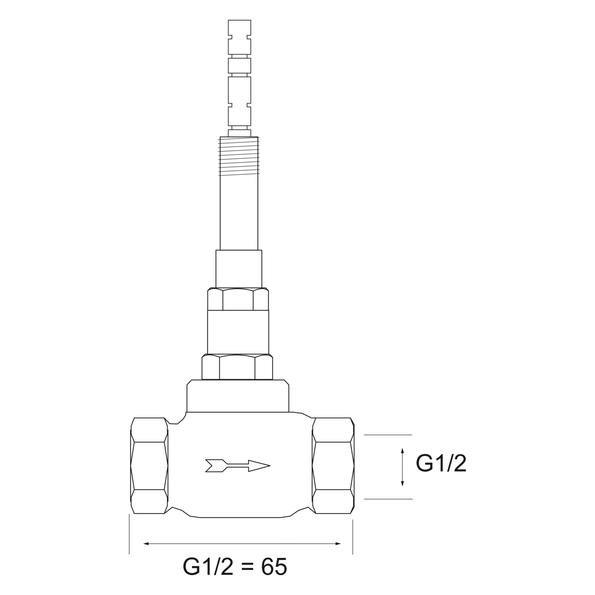 Hansa Oberteil Hansa 0220 G1⁄2 DN15 Wandmontage für Unterputz-Einbaukörper Hansa Oberteil Hansa 0220 G1⁄2 DN15 Wandmontage für Unterputz-Einbaukörper
