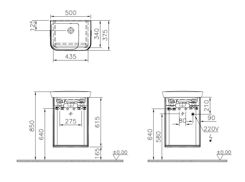 Sento Set 50 cm Handwaschbecken + Unterschrank 1 Tür Türanschlag links Hellgrau Matt Sento Set 50 cm Handwaschbecken + Unterschrank 1 Tür Türanschlag links Hellgrau Matt