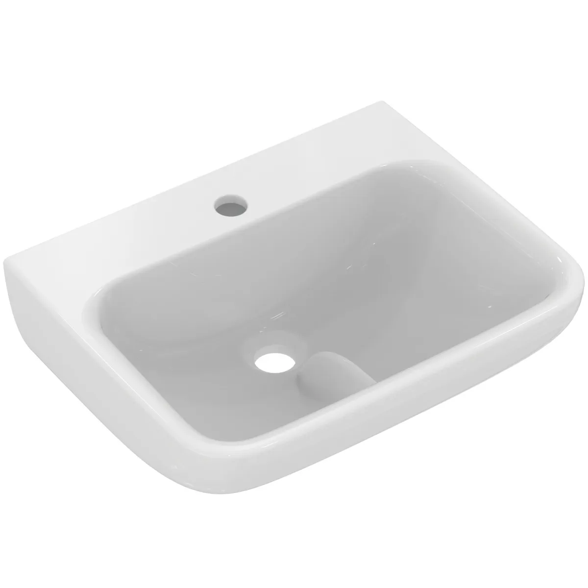 Waschbecken „Contour21+“ 50 × 40 × 17,5 cm, Hahnlochposition mittig Waschbecken „Contour21+“ 50 × 40 × 17,5 cm, Hahnlochposition mittig