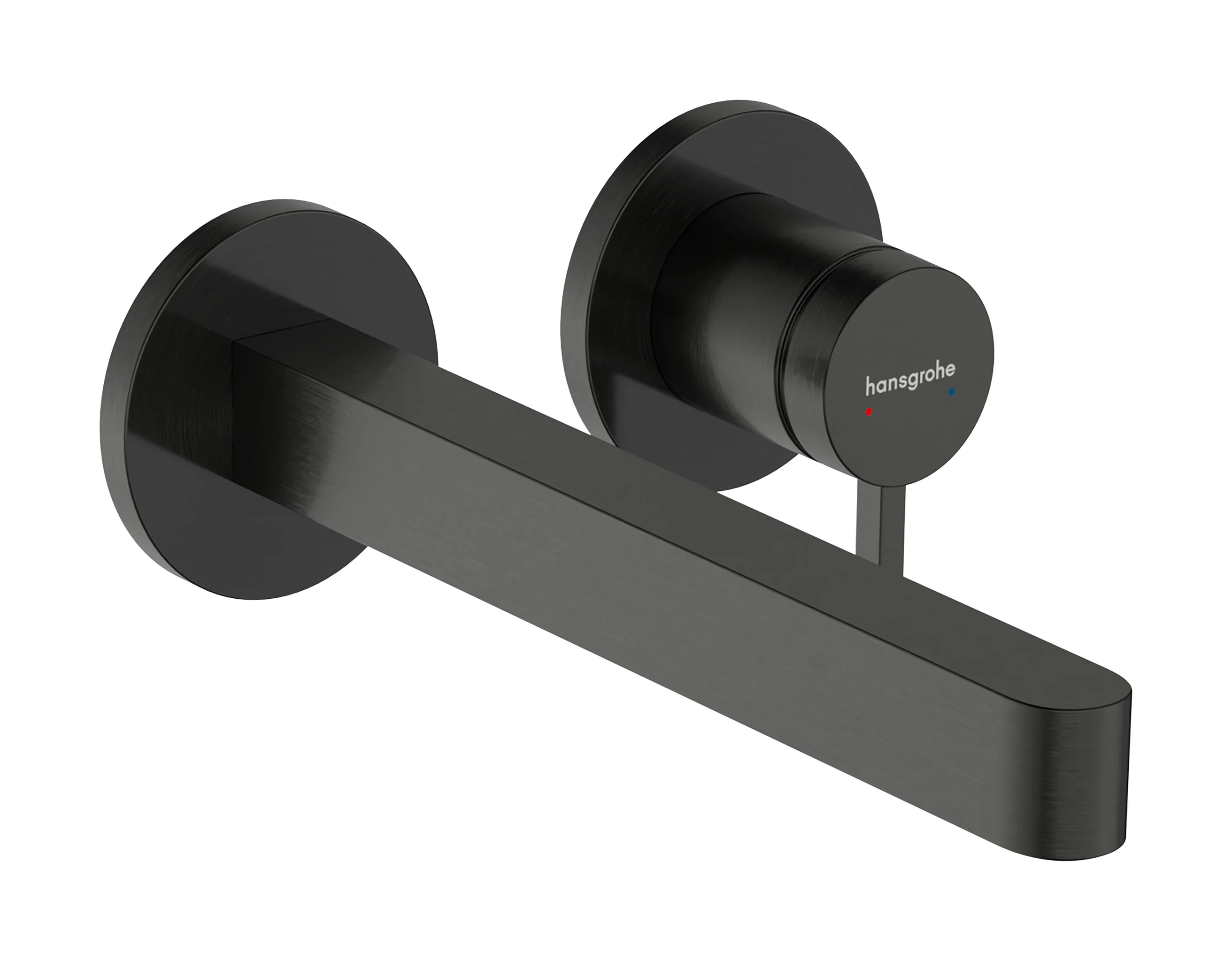 Hansgrohe Finoris Einhebel-Waschtischmischer Unterputz, Brushed Black Chrome, Ausladung 228 mm