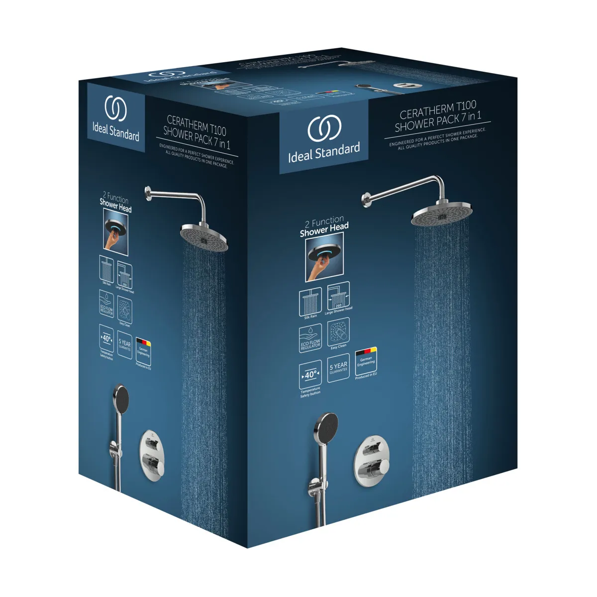 Ideal Standard Ceratherm T100 Armaturen-Paket Chrom Ideal Standard Ceratherm T100 Armaturen-Paket Chrom