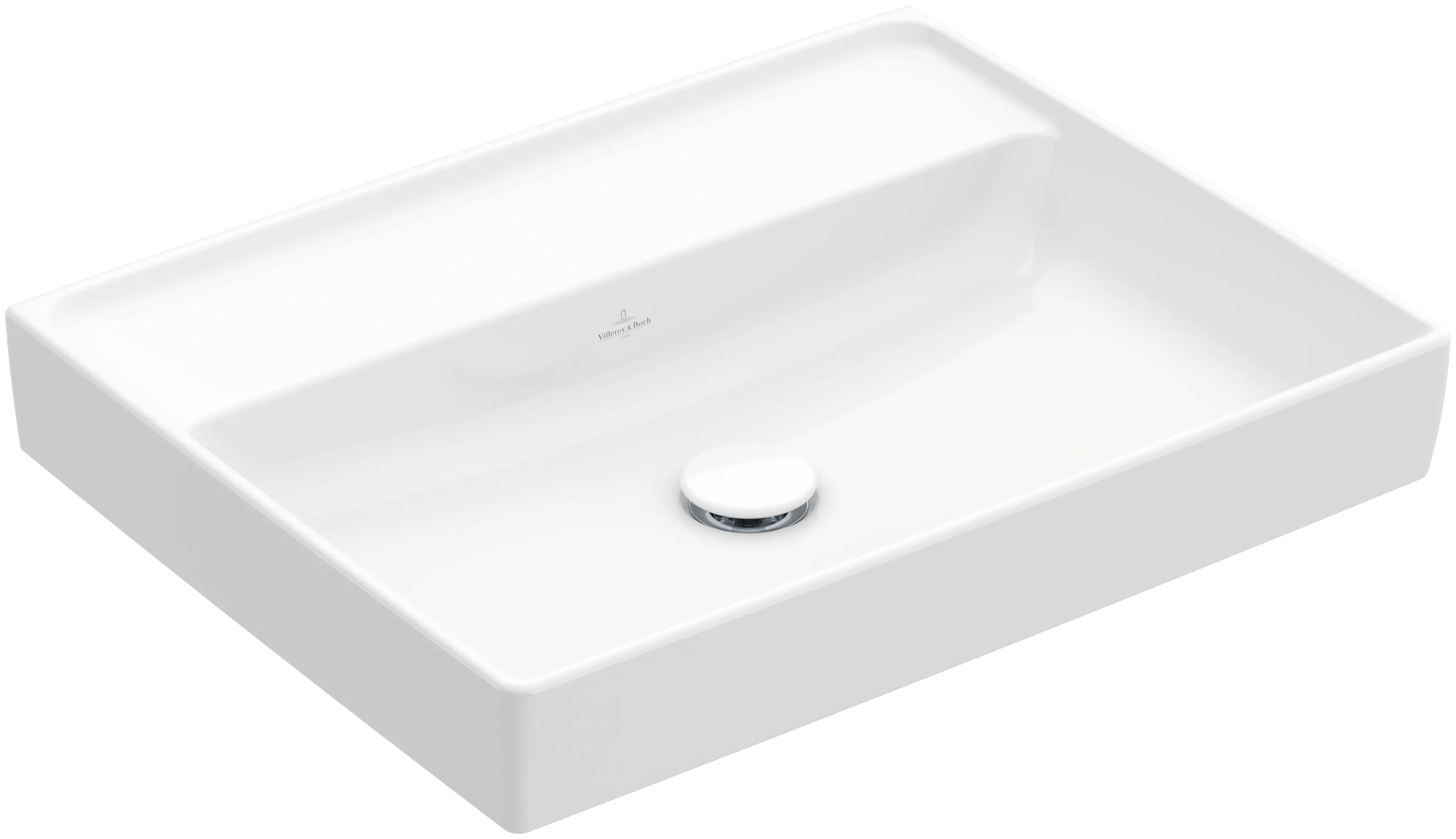 Villeroy & Boch Wandwaschtisch aus TitanCeram „Collaro“ 600 × 470 × 160 mm, ohne Hahnlochbohrung in Weiß Alpin Villeroy & Boch Wandwaschtisch aus TitanCeram „Collaro“ 600 × 470 × 160 mm, ohne Hahnlochbohrung in Weiß Alpin
