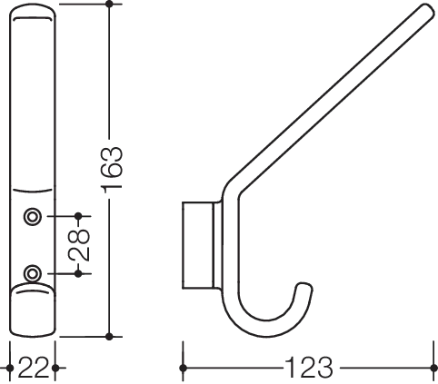 HEWI Handtuchhaken „Serie 477“