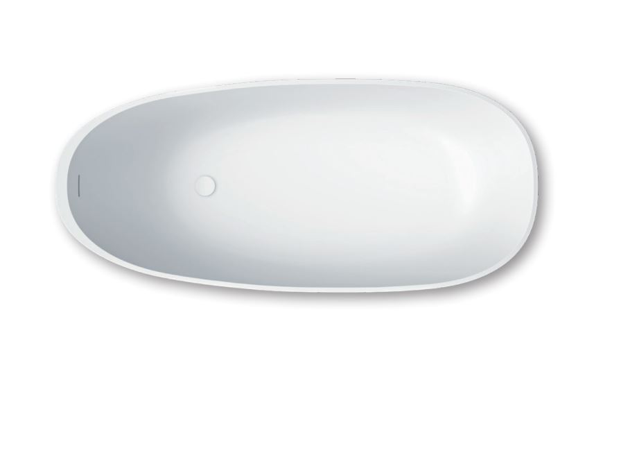 repaBAD Badewanne „Napoli F“ freistehend oval 171 × 75 cm