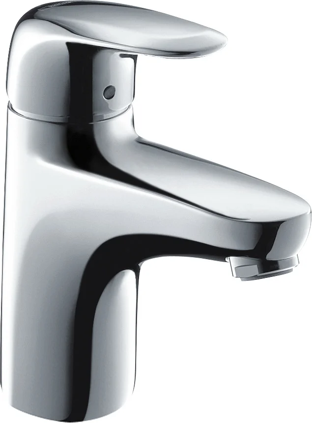 Hansgrohe Focus Einhebel-Waschtischmischer 70, Chrom, Ausladung 101 mm, Auslaufhöhe 53 mm, max. Durchflussmenge 5 l/min