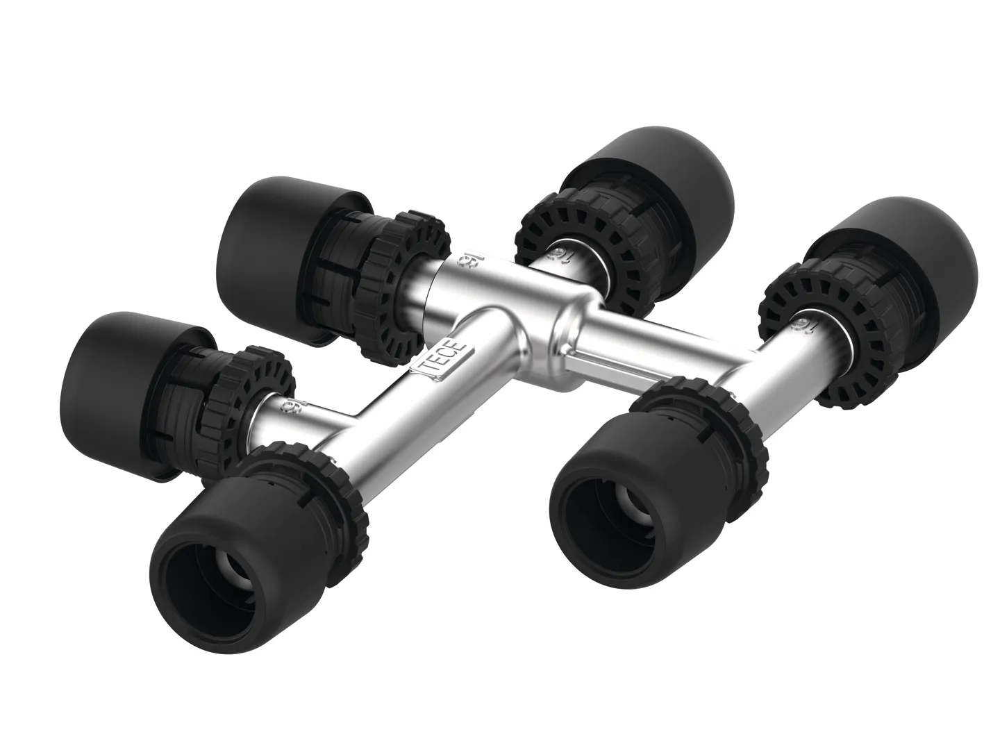 TECElogo-Ax Kreuzungsfitting Dimension 16 × 16 × 16, Standard Messing TECElogo-Ax Kreuzungsfitting Dimension 16 × 16 × 16, Standard Messing