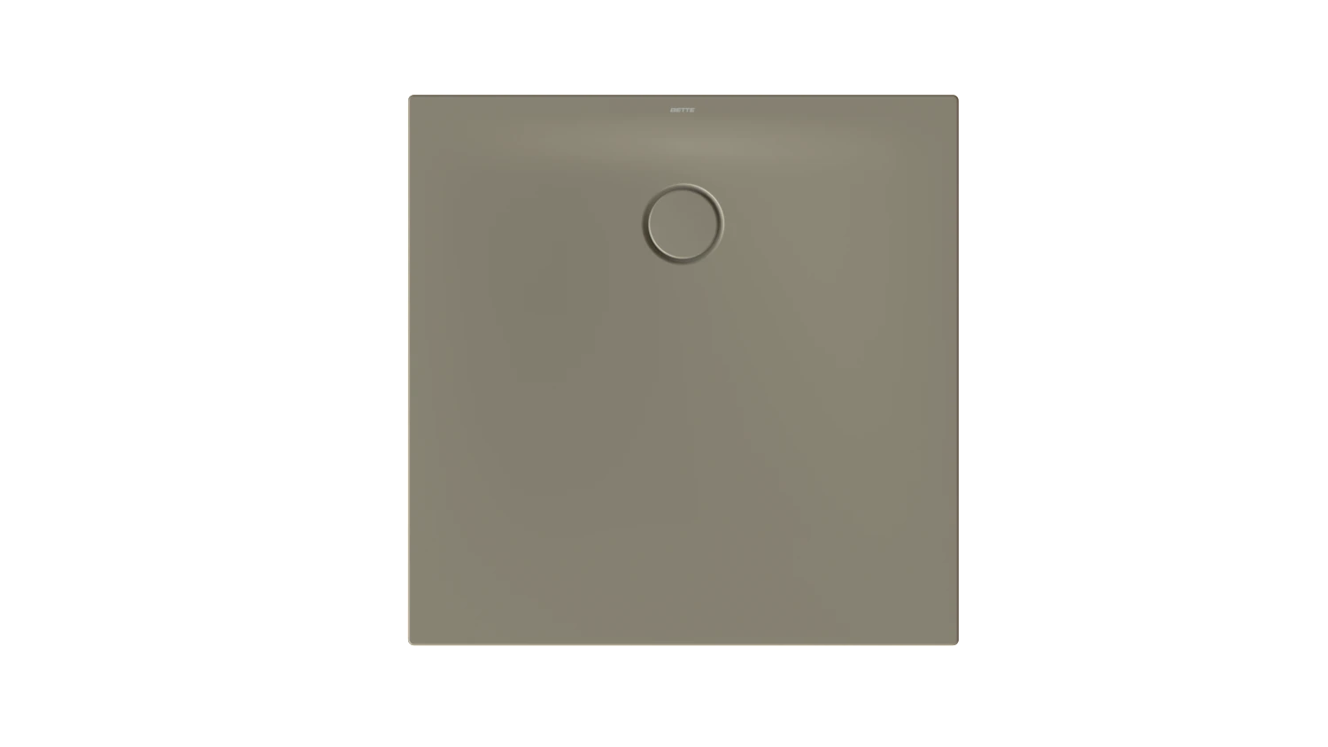 Bette quadrat Duschwanne „BetteFloor Side“ 900 × 900 mm ohne Oberflächenbeschichtung, ohne Oberflächenveredelung, ohne Wannenträger, in Graphite