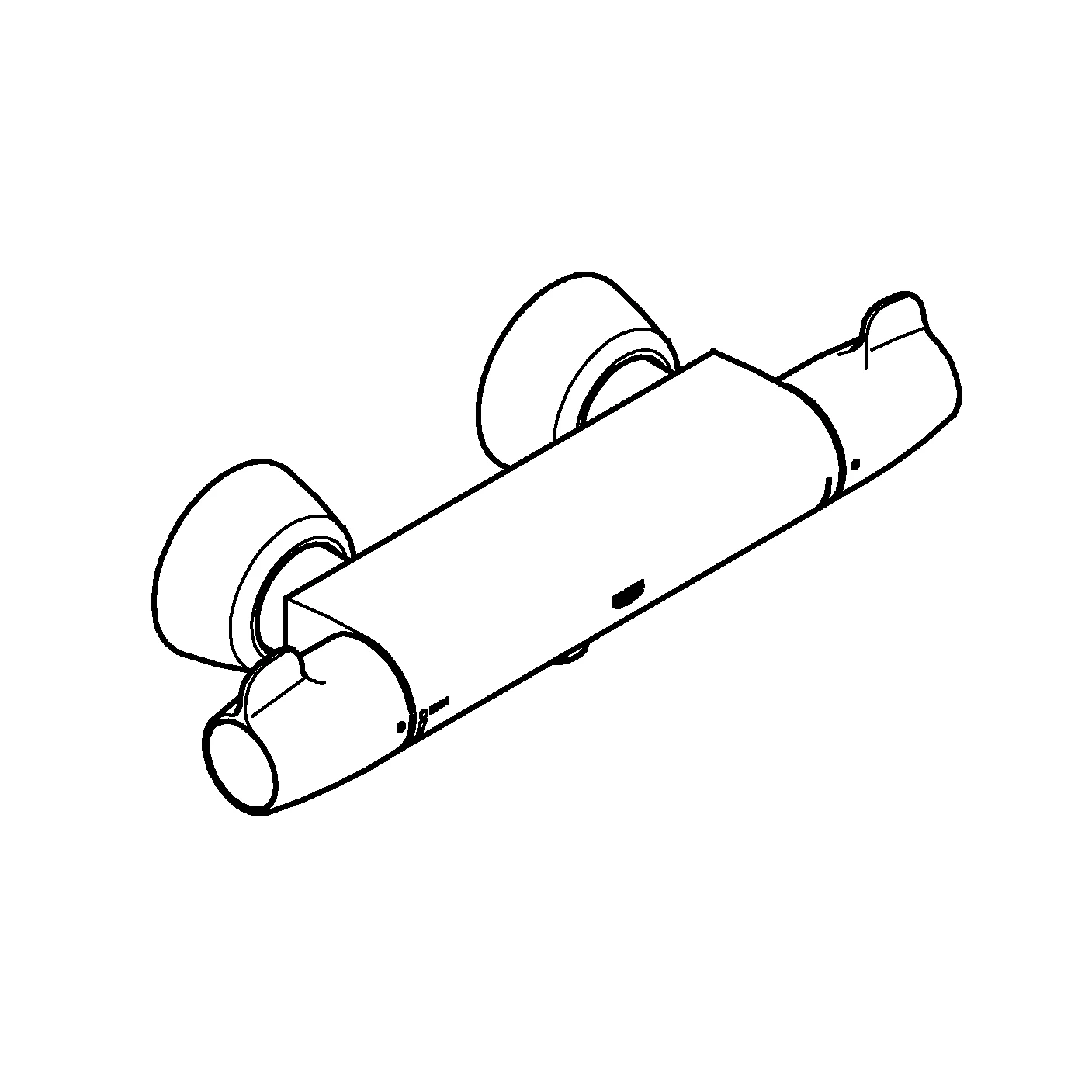 Thermostat-Brausebatterie Grohtherm Special 34667, Wandmontage, chrom