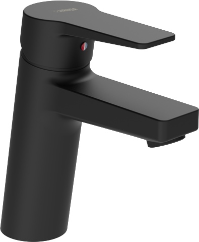 Einhand-Waschtischarmatur „Twist XL“ Ausladung 123 mm in Matt-Schwarz Einhand-Waschtischarmatur „Twist XL“ Ausladung 123 mm in Matt-Schwarz