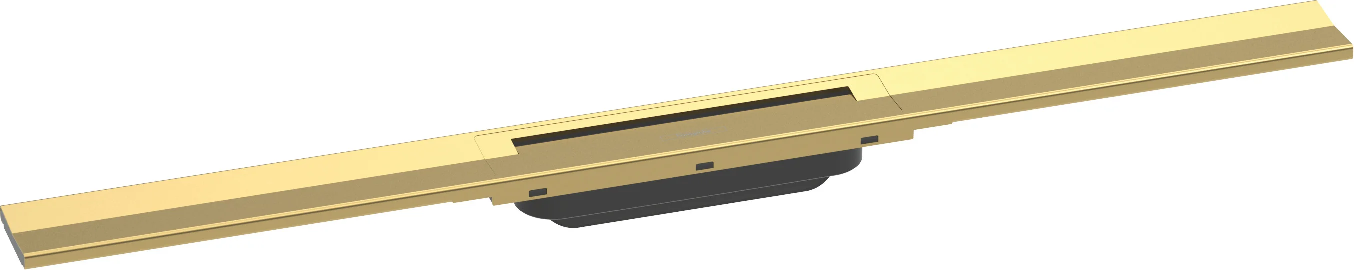 Hansgrohe RainDrain Flex Duschrinne 800 mm, Polished Gold Optic, höhenverstellbar, zweiseitig montierbar
