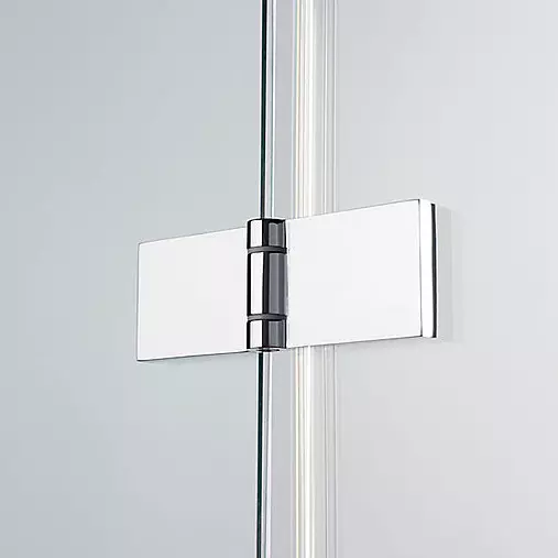 Sprinz Rechteck-Duschkabine Drehfalttüren 2-teilig Nische „Omega Plus“, Anschlag links und rechts, Falttür B: 1800 mm H: 2000 mm