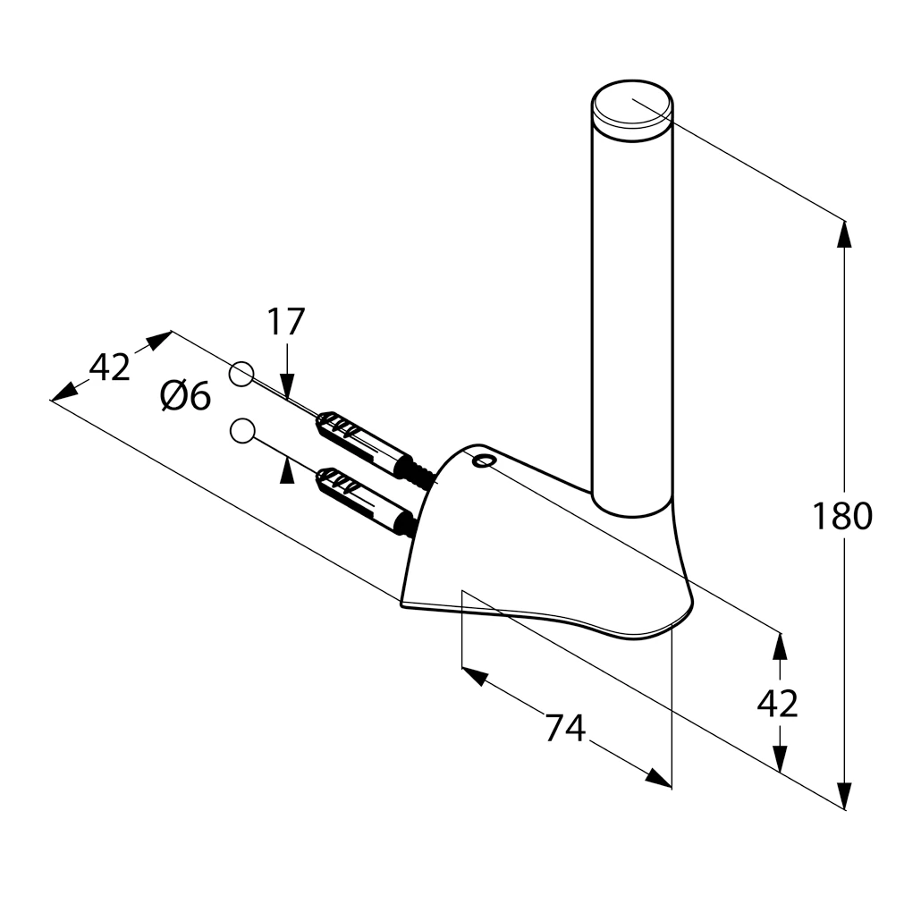 AMBA Reservepapierhalter chrom