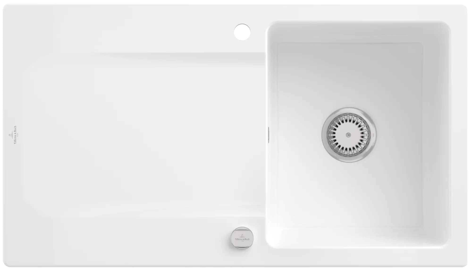Villeroy & Boch Siluet 50 Einbauspüle, 900x510 mm, TitanCeram, Weiß Villeroy & Boch Siluet 50 Einbauspüle, 900x510 mm, TitanCeram, Weiß