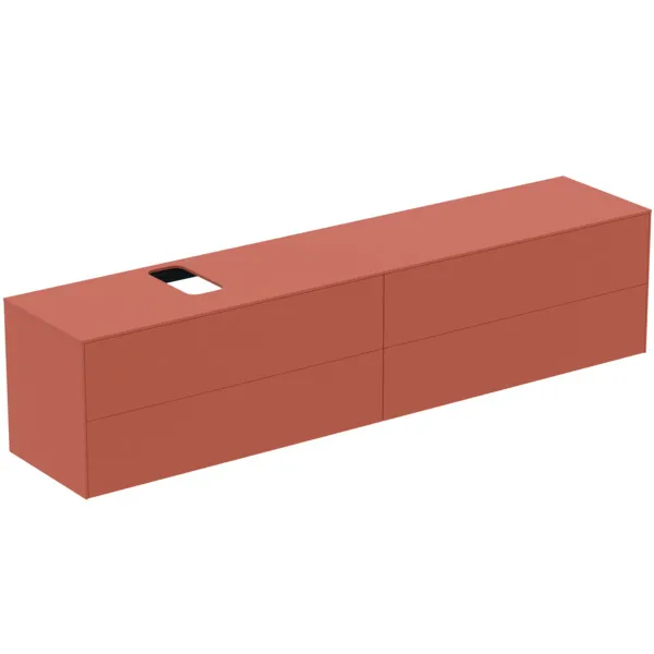 Ideal Standard Conca Waschtischunterschrank, 4 Auszüge, Push-Open mit Softclose-Einzug, Sunset matt, 2387x505x550 mm Ideal Standard Conca Waschtischunterschrank, 4 Auszüge, Push-Open mit Softclose-Einzug, Sunset matt, 2387x505x550 mm