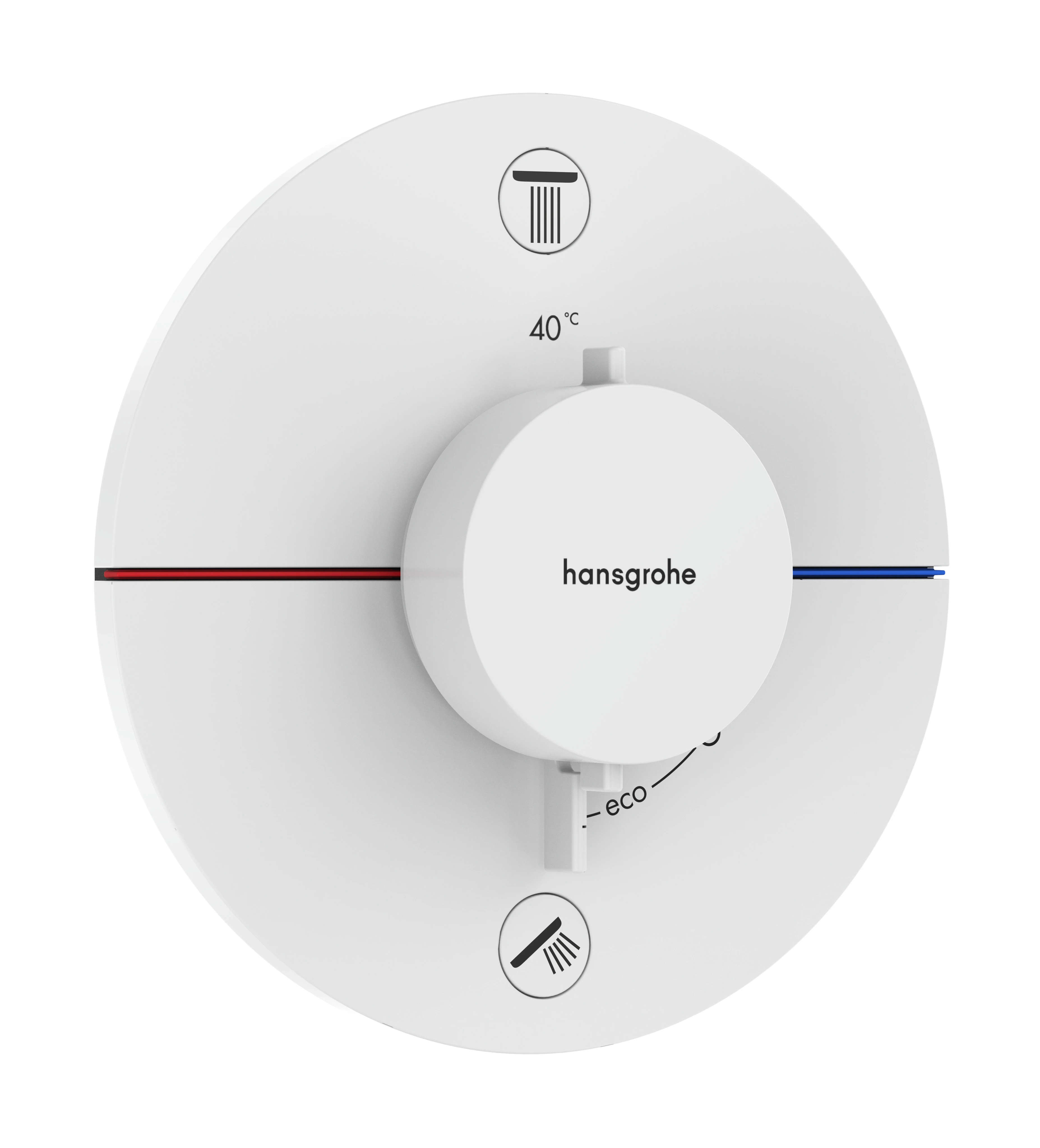 ShowerSelect Comfort S Thermostat Unterputz für 2 Verbraucher mit integrierter Sicherungskombination nach EN1717 Chrom