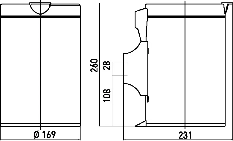 emco Abfalleimer mit Deckel „system 2“ ⌀ 16,9 cm, Befestigung verdeckt, Form rund in edelstahl