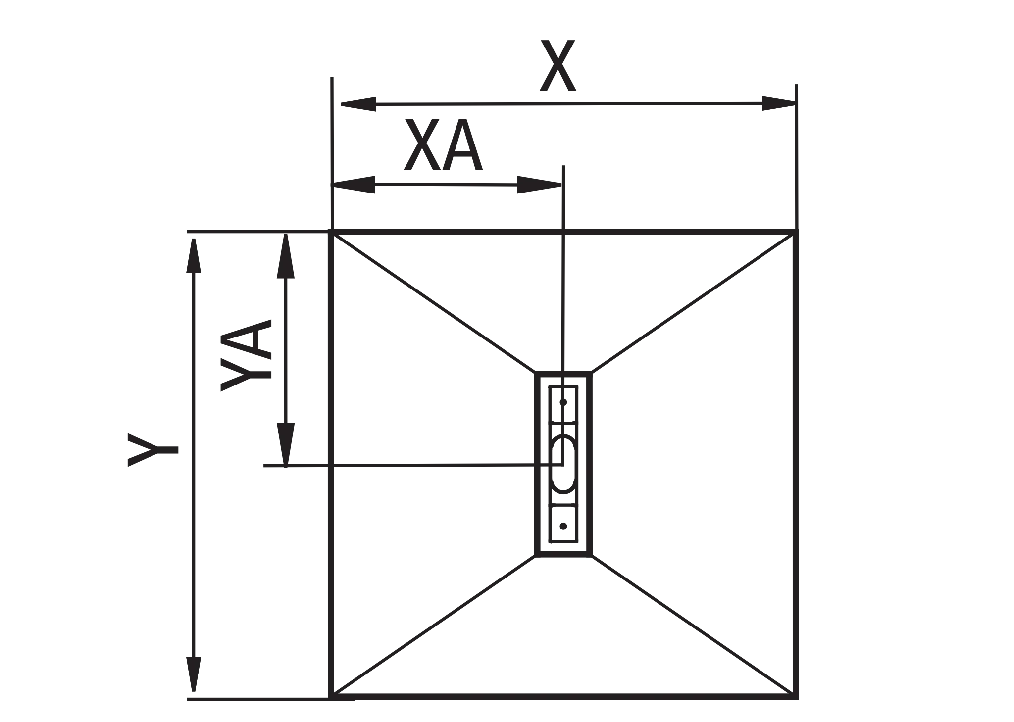 Duschelement Rinne mittig „Line“ 90 × 90 cm Duschelement Rinne mittig „Line“ 90 × 90 cm