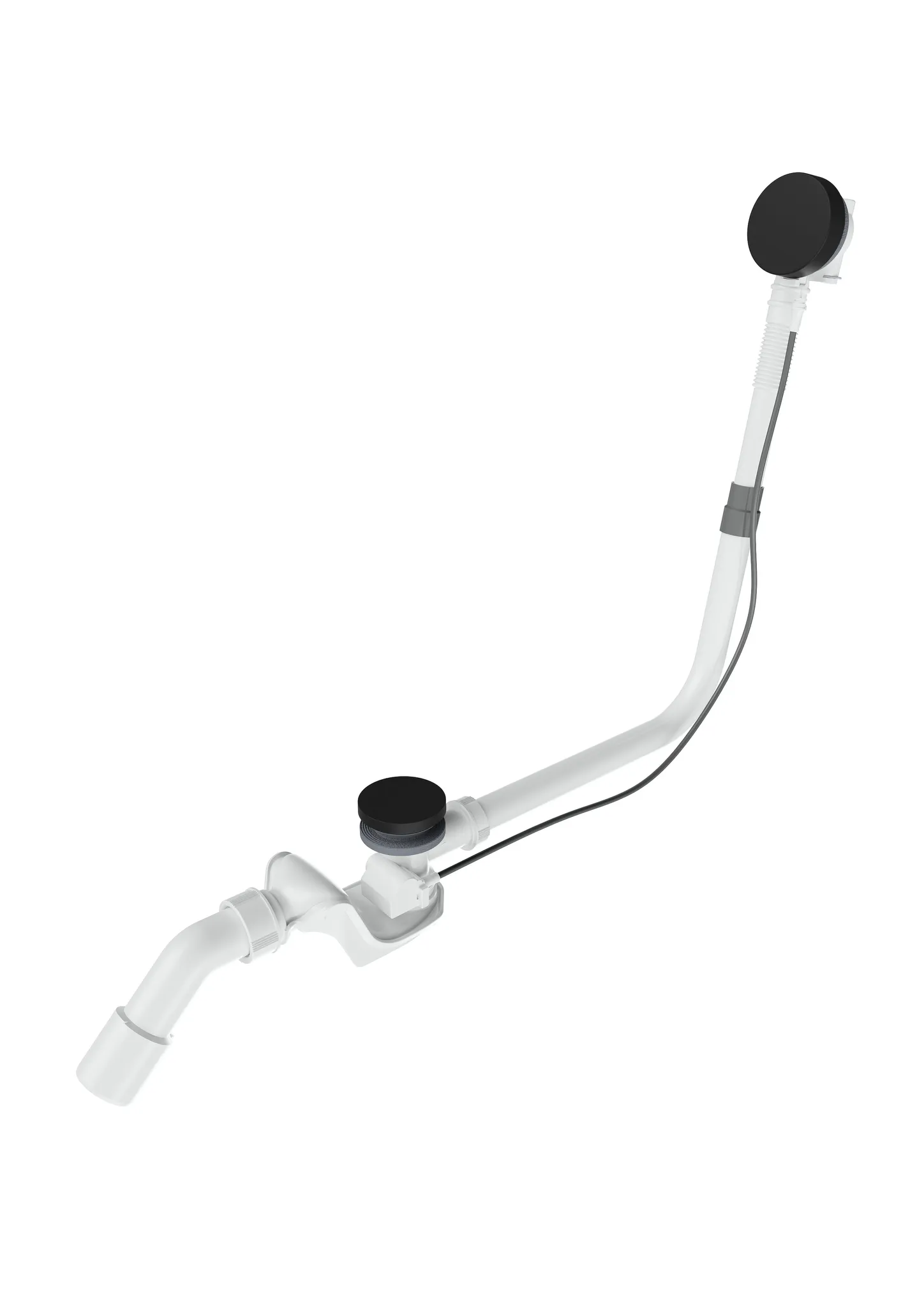 COMFORT-LEVEL Mod.4001 Ablauf und Überlaufdeckel schwarz matt 100 COMFORT-LEVEL Mod.4001 Ablauf und Überlaufdeckel schwarz matt 100
