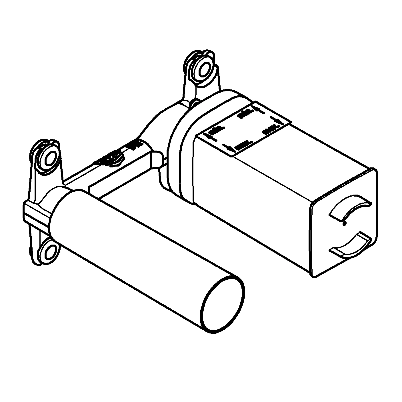 Einhand Unterputz-Universal-Einbaukörper 23200_3, für 2-Loch-Waschtischbatterien, Einbautiefe 45 bis 75 mm