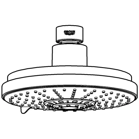 Grohe Rainshower Cosmopolitan 160 Kopfbrause 4 Strahlarten 11,5 l/min chrom Grohe Rainshower Cosmopolitan 160 Kopfbrause 4 Strahlarten 11,5 l/min chrom