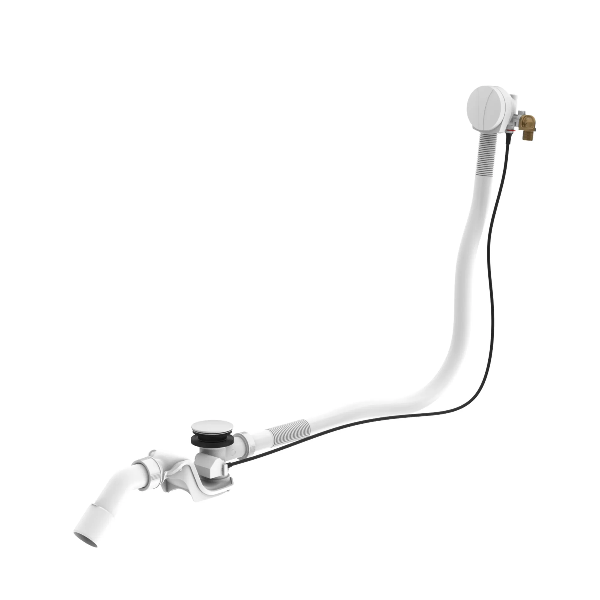 Laufen Ab- und Überlaufgarnitur with Wannenzulauffunktion, weiß matt lackiert Farbe: Weiß Matt