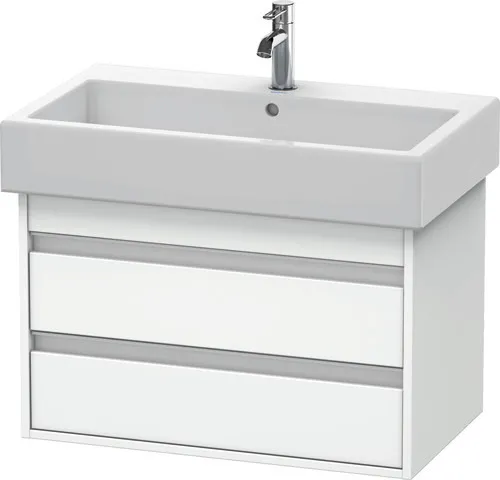 Duravit Waschtischunterschrank wandhängend „Ketho“ 75 × 48 × 44 cm Weiß Matt
