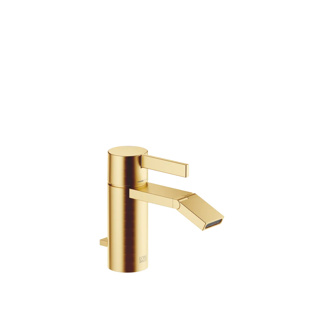Dornbracht IMO Bidet-Einhandbatterie mit Ablaufgarnitur - Gold gebürstet PVD, Ausladung 125 mm, Armaturenhöhe 138 mm Dornbracht IMO Bidet-Einhandbatterie mit Ablaufgarnitur - Gold gebürstet PVD, Ausladung 125 mm, Armaturenhöhe 138 mm
