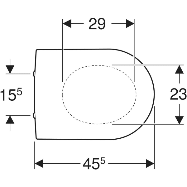 Geberit WC-Sitz ehemals Keramag „Renova Plan“, Befestigung von unten Geberit WC-Sitz ehemals Keramag „Renova Plan“, Befestigung von unten