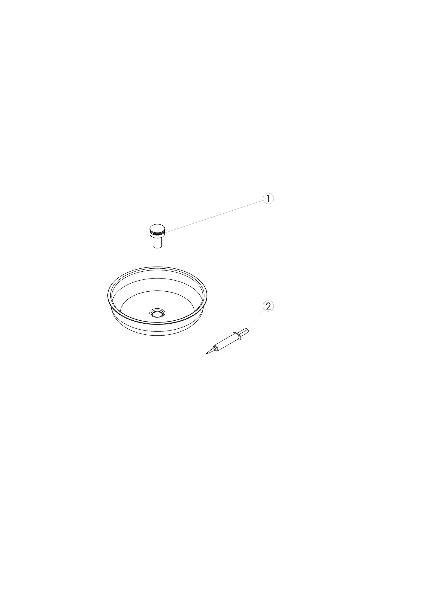 Unterbauwaschtisch „So-Serie“ 48,4 cm in mit ProShield