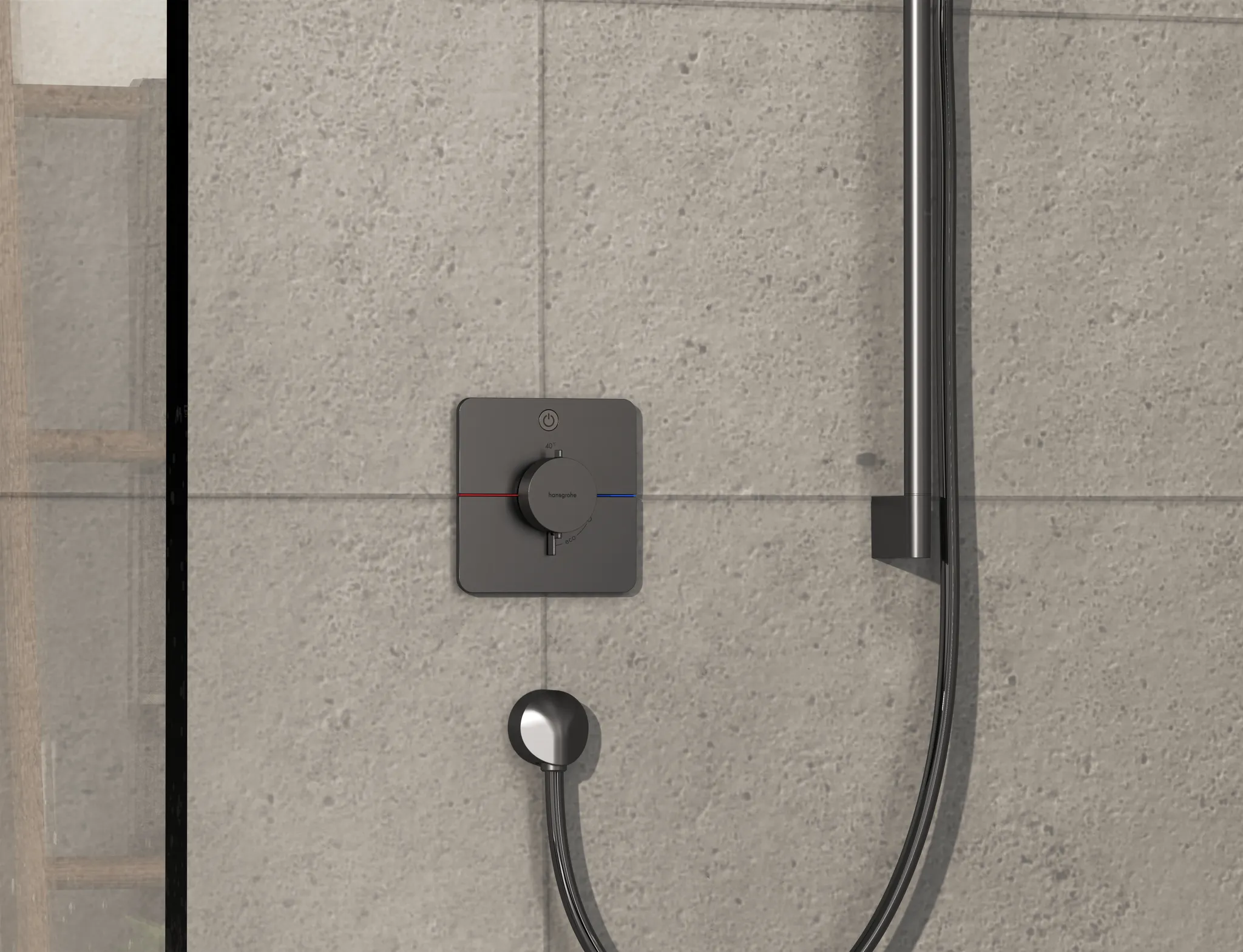 ShowerSelect Comfort Q Thermostat Unterputz für 1 Verbraucher Chrom ShowerSelect Comfort Q Thermostat Unterputz für 1 Verbraucher Chrom
