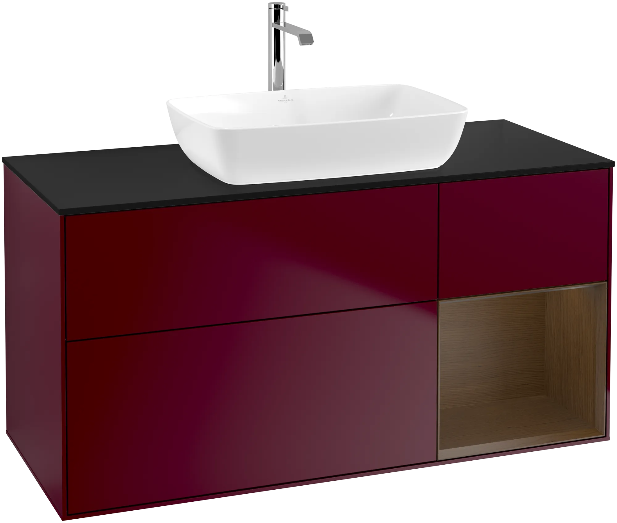 Villeroy & Boch Waschbeckenunterschrank Finion G83, 1200x603x501mm, mit Beleuchtung, 3 Auszüge