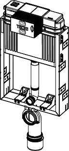 TECEbox WC-Modul mit Uni-Spülkasten, Bauhöhe 1060 mm TECEbox WC-Modul mit Uni-Spülkasten, Bauhöhe 1060 mm