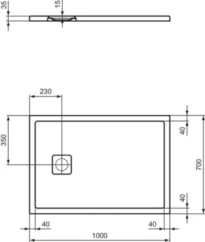Ideal Standard Duschwanne „UltraFlatEvo“ Ideal Standard Duschwanne „UltraFlatEvo“