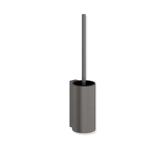 HEWI Toilettenbürstengarnitur pulverbeschichtet „System 162“ ⌀ 8,9 × 44 cm in Dunkelgrau tiefmatt