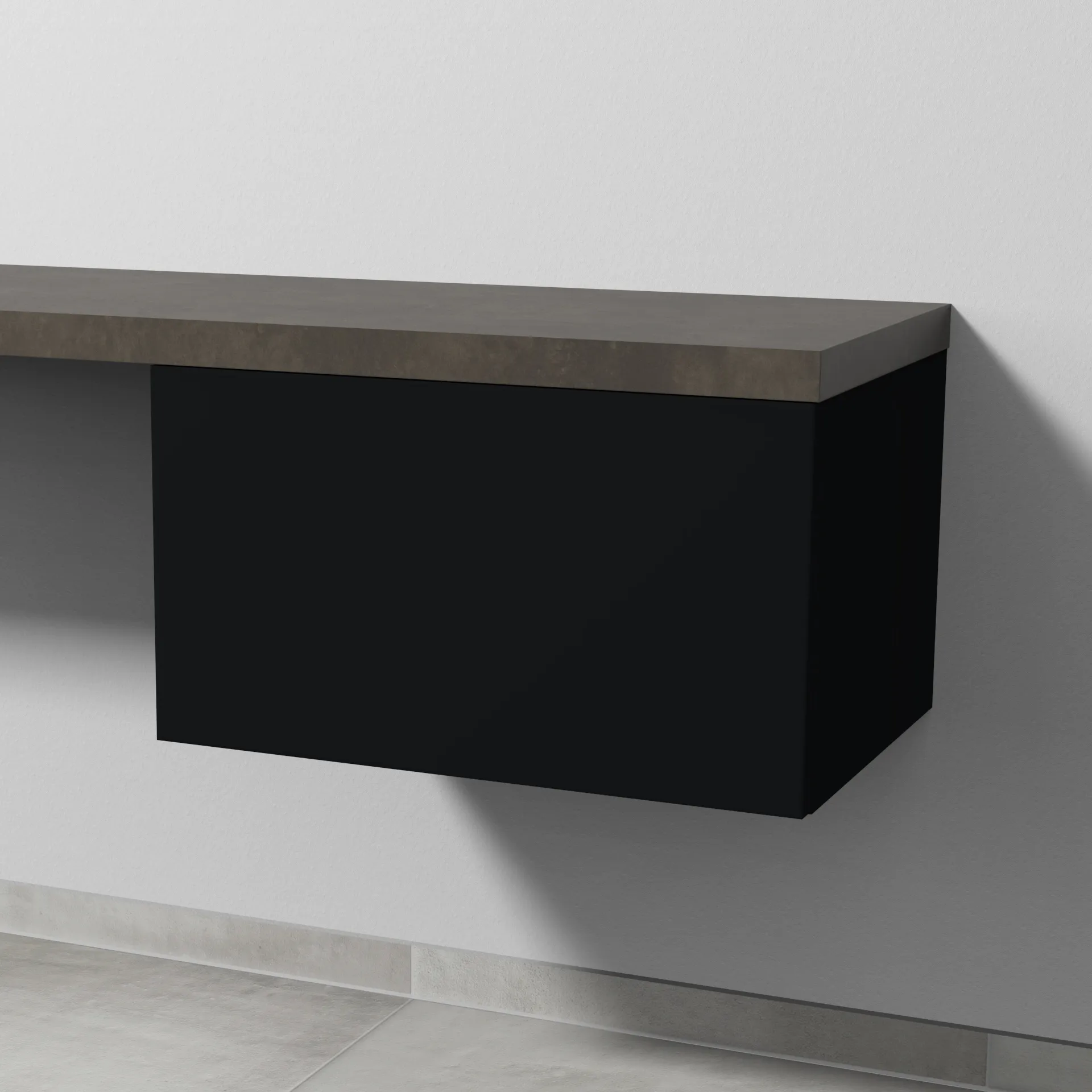 Sanipa Anbauschrank „2morrow“ 600 × 340 × 420 mm in Schwarz (matt)