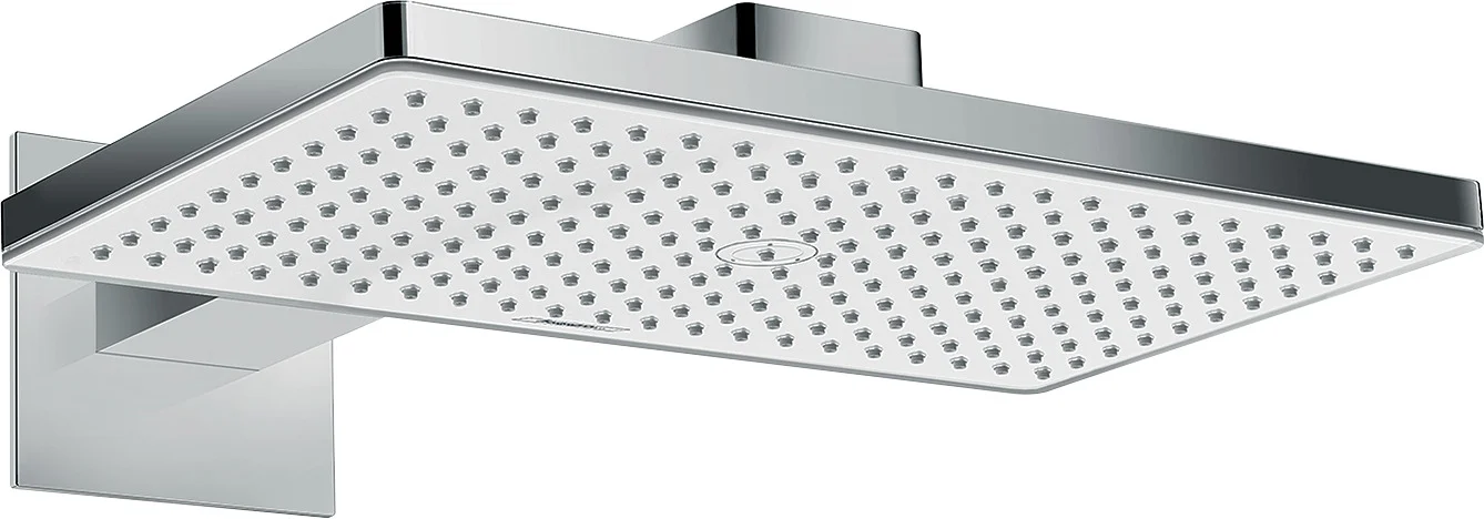 Hansgrohe Rainmaker Select Kopfbrause 460 1jet, weiß/chrom, Brausearm 450 mm, Wandmontage, DN15