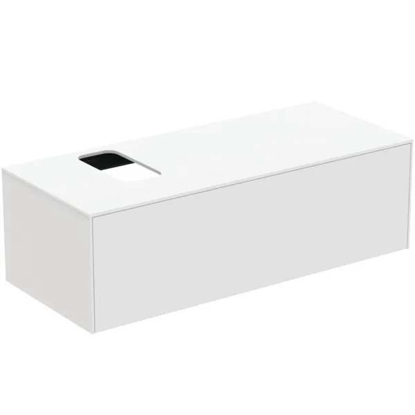 Ideal Standard Waschtischunterschrank „Conca“ 120,2 × 37 × 50,5 cm Weiß matt lackiert Ideal Standard Waschtischunterschrank „Conca“ 120,2 × 37 × 50,5 cm Weiß matt lackiert