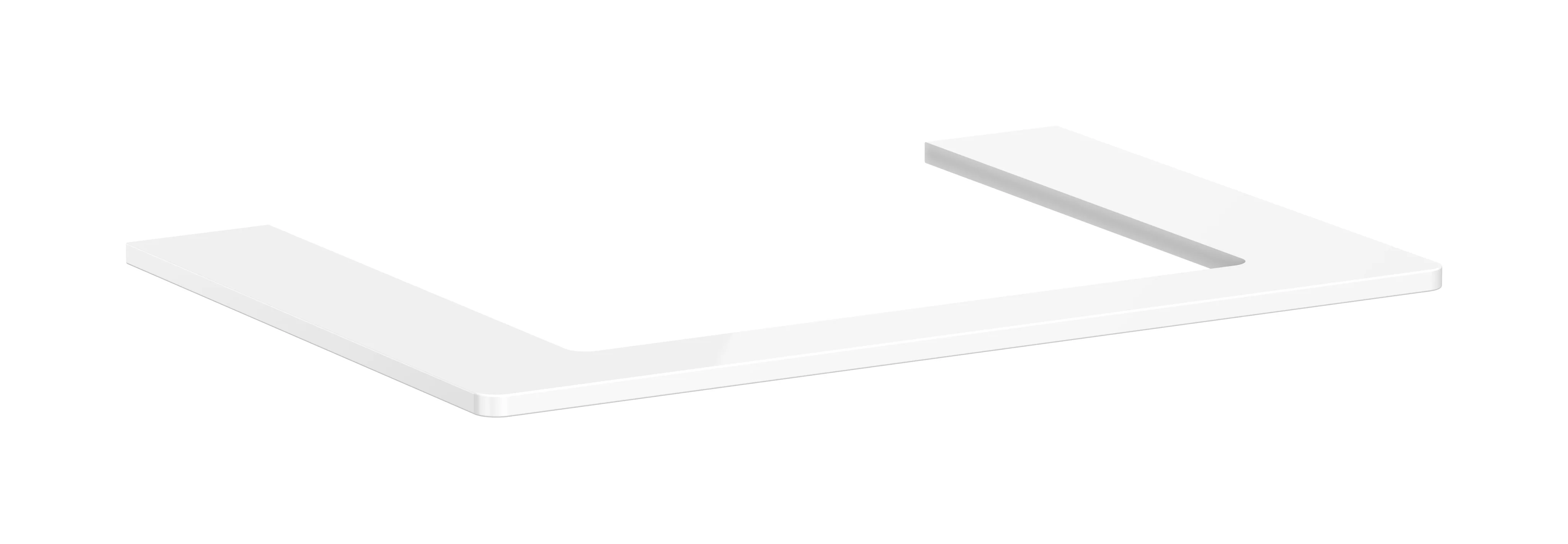 Hansgrohe Xelu Q Konsole, Weißen Hochglanz, 780x540 mm, mittiger Ausschnitt für Aufsatzwaschtisch geschliffen 600x480 mm Hansgrohe Xelu Q Konsole, Weißen Hochglanz, 780x540 mm, mittiger Ausschnitt für Aufsatzwaschtisch geschliffen 600x480 mm