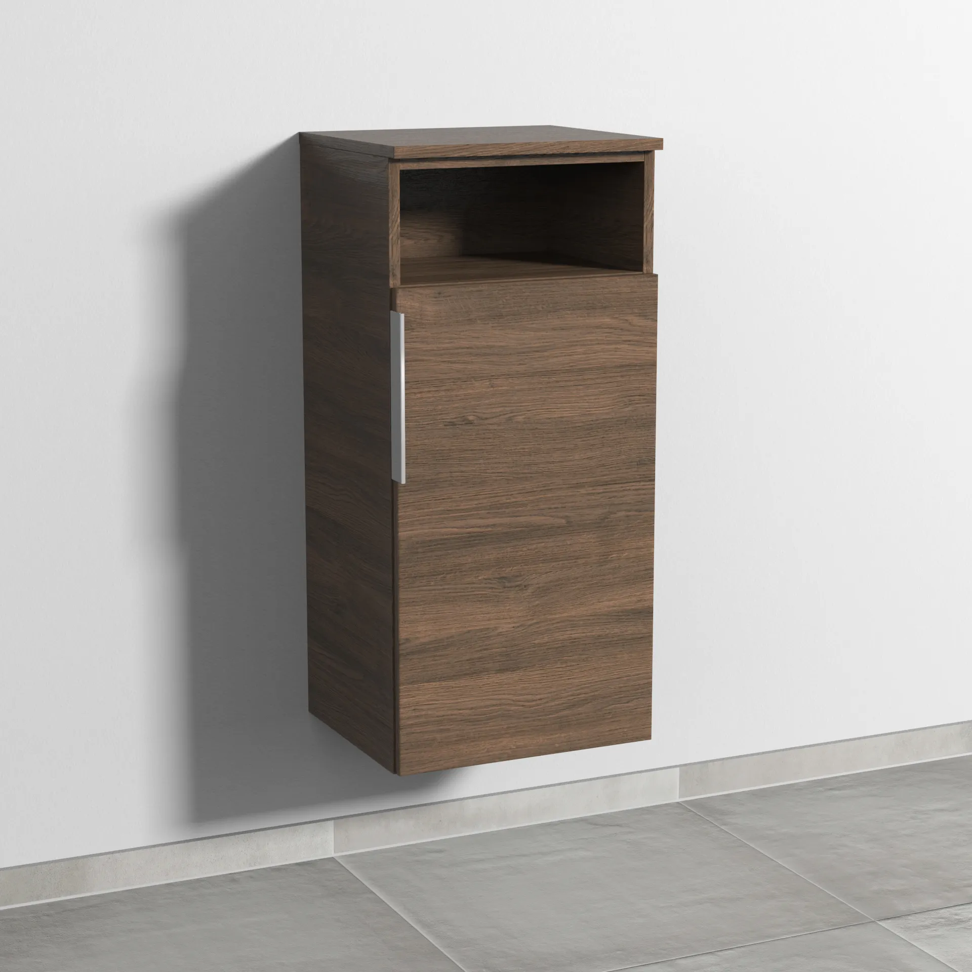 Sanipa Mittelschrank „3way“ 400 × 850 × 345 mm Anschlag rechts, in Eiche Arizona, Anschlag rechts
