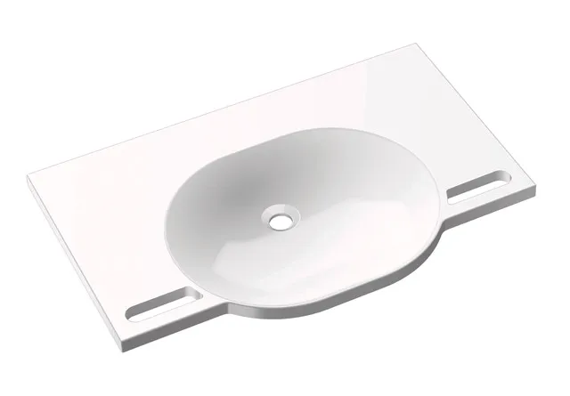 HEWI Waschtisch PG87, alpinweiß, B:850mm, T:550mm HEWI Waschtisch PG87, alpinweiß, B:850mm, T:550mm