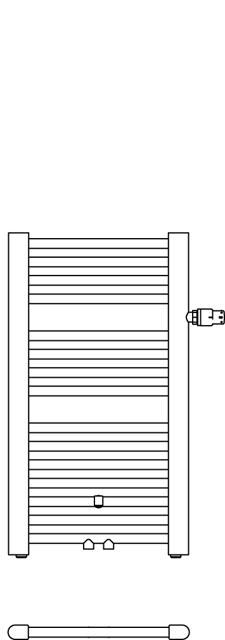 Kermi Heizkörper „Basic® plus“ 89,9 × 177 cm in Weiß