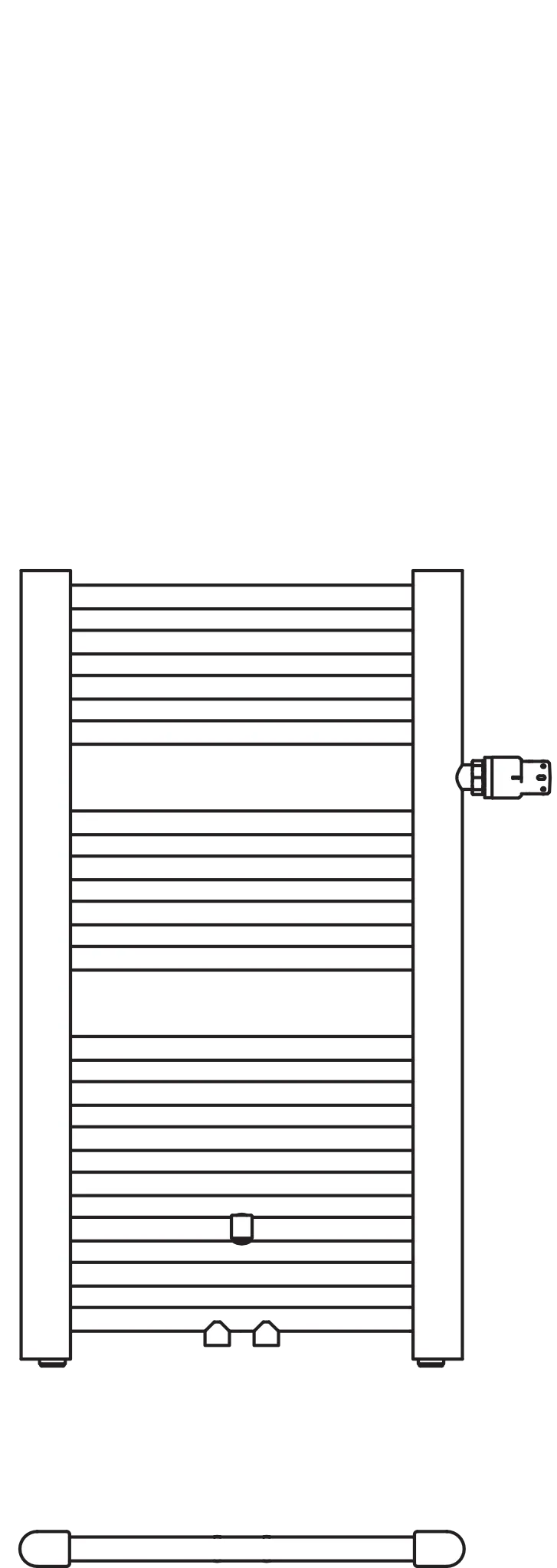 Kermi Heizkörper „Basic® plus“ 45 × 144,8 cm in glanzsilber Metallic Kermi Heizkörper „Basic® plus“ 45 × 144,8 cm in glanzsilber Metallic