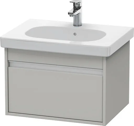 Duravit Waschtischunterschrank wandhängend „Ketho“ 60 × 41 × 45,5 cm in Betongrau Matt