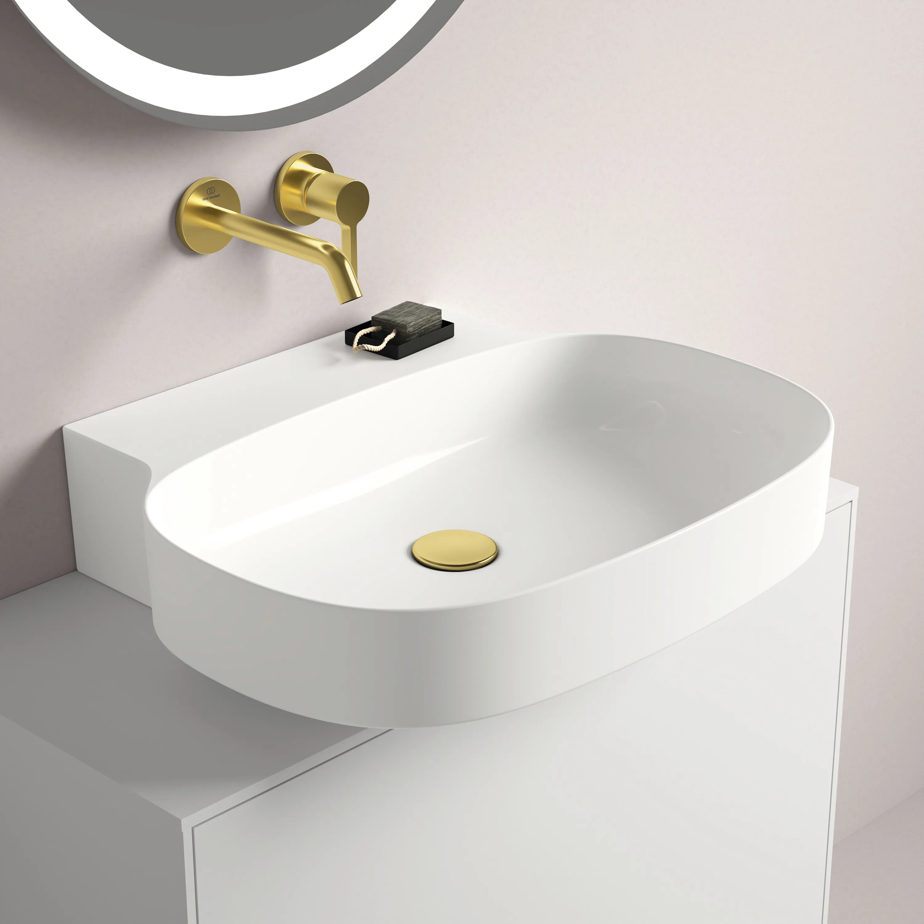 Waschbecken „Linda-X“ 60 × 50 × 13,5 cm in Weiß Waschbecken „Linda-X“ 60 × 50 × 13,5 cm in Weiß