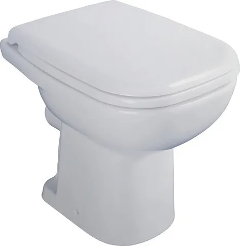 Stand-Tiefspül-WC „D-Code“ 35 × 38,5 × 48 cm in, mit Spülrand