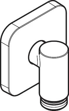 Dusche-Anschlussstück „Axor Wall outlet“ in Chrom