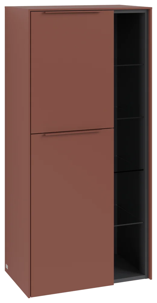 Villeroy & Boch Subway 3.0 Mittelschrank C59802, 574 x 1200 x 362 mm, Anschlag links, Wine Red