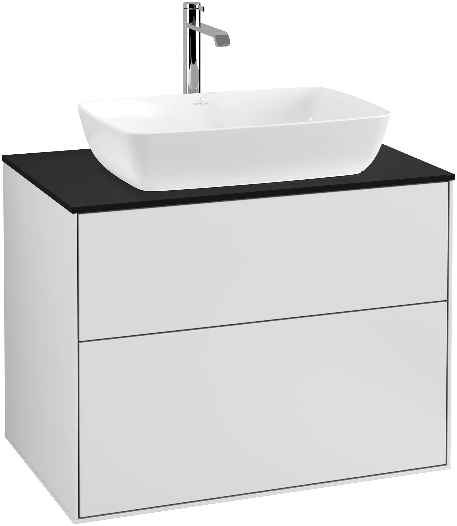 Villeroy & Boch Waschbeckenunterschrank Finion F75, 800x603x501 mm, White Matt Lacquer, mit SoftClosing und Push-to-open Funktion Villeroy & Boch Waschbeckenunterschrank Finion F75, 800x603x501 mm, White Matt Lacquer, mit SoftClosing und Push-to-open Funktion